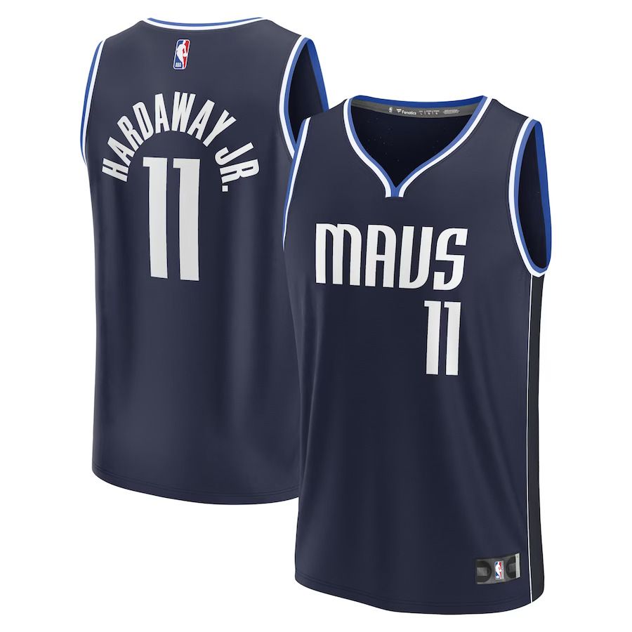 Men Dallas Mavericks #11 Tim Hardaway Jr. Fanatics Branded Navy 2022-23 Fast Break Replica NBA Jersey->customized nba jersey->Custom Jersey